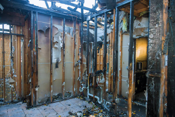 Professional Fire Damage Removal technician working in Sloatsburg, NY